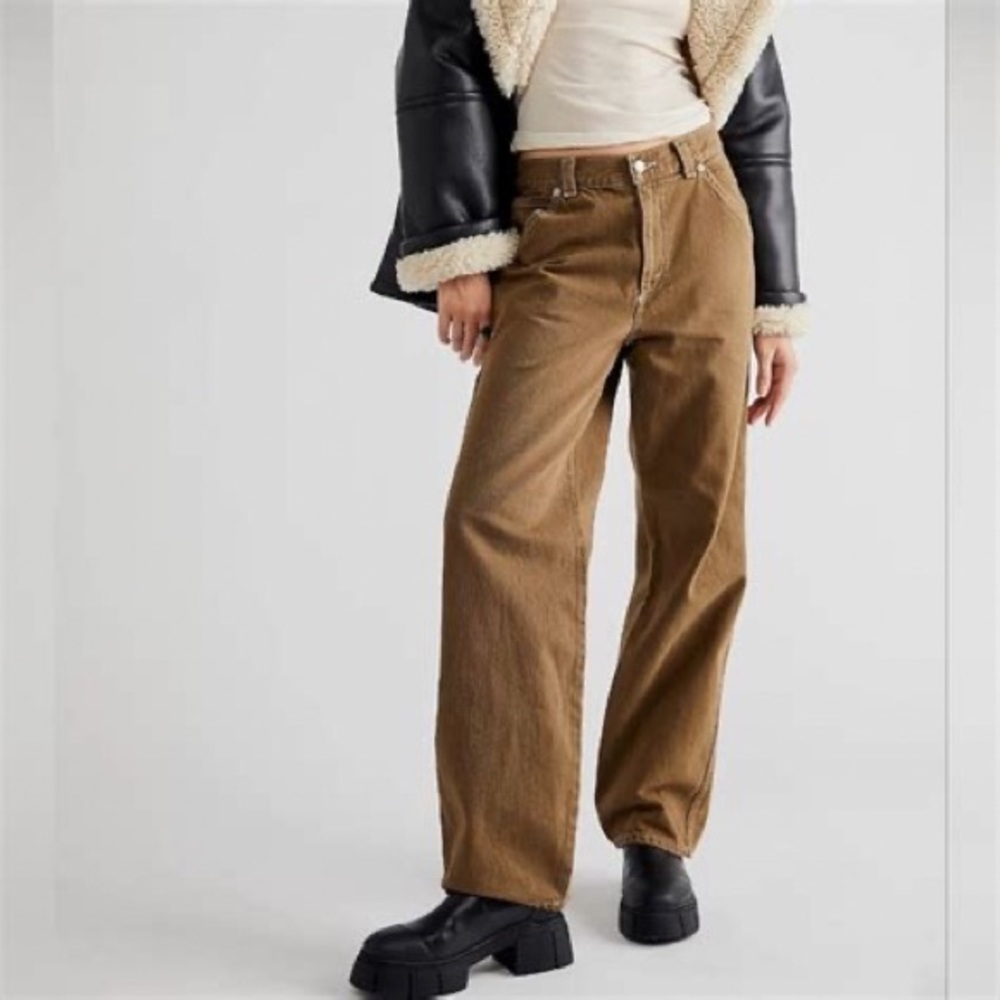 Levi's Dad Utility Jeans Straight Leg Straight Leg Size 25 Lazy Sepia
